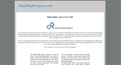 Desktop Screenshot of digitalrightsagency.com