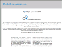 Tablet Screenshot of digitalrightsagency.com